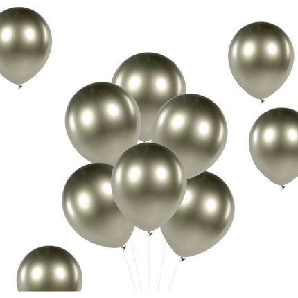 Champagne Gouden Ballonnen Chroom 33cm 50st