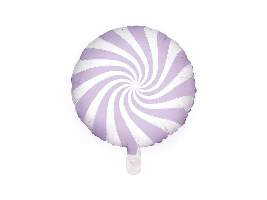 Helium Ballon Lila Swirl 45cm leeg