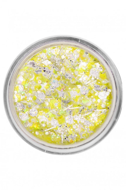 PXP Pressed Chunky Glitter Creme Neon Yellow Candy 10ml