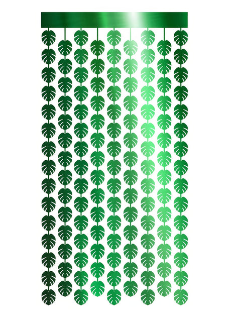 Hawaii Deurgordijn Groen Palmbladeren 2m