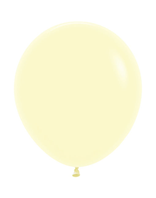 Ballonnen Pastel Matte Yellow 45cm 25st