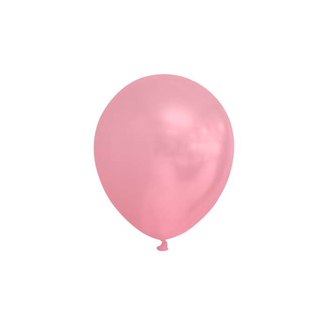 Roze Ballonnen Metallic 13cm 100st