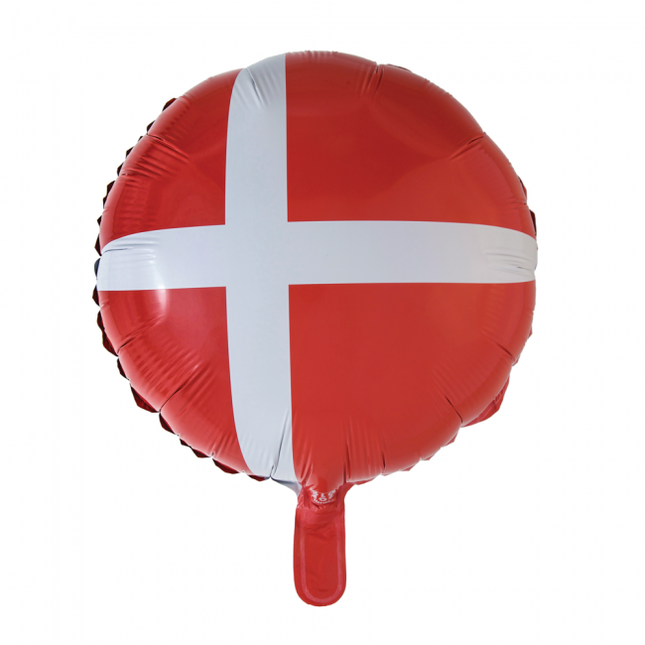 Helium Ballon Vlag Denemarken 45cm leeg