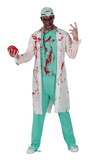 Dokter Zombie Halloween Kostuum Heren