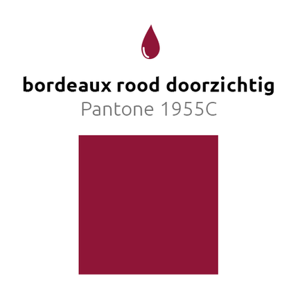 Bordeaux Rode Reuze Ballon Doorzichtig 60cm