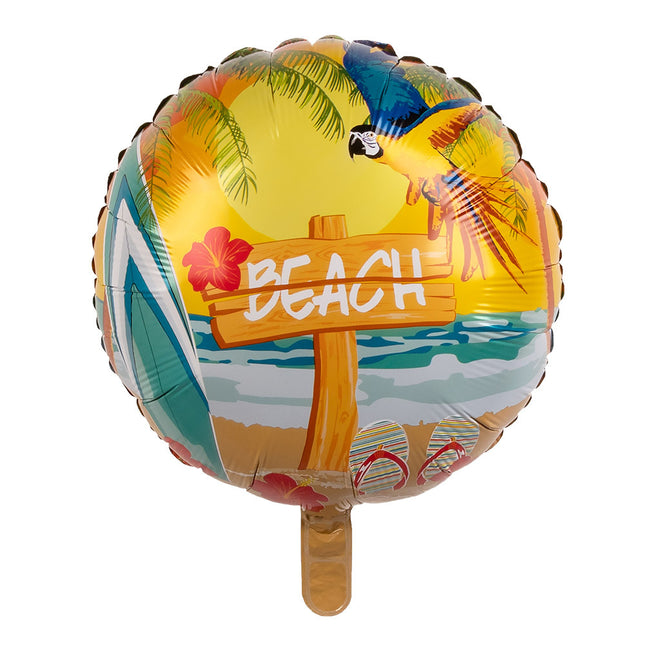 Helium Ballon Beach Dubbelzijdig 45cm