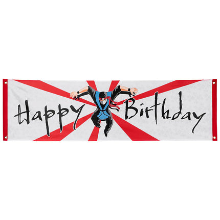 Ninja Banner Happy Birthday