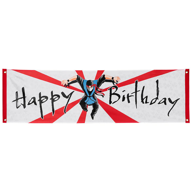 Ninja Banner Happy Birthday