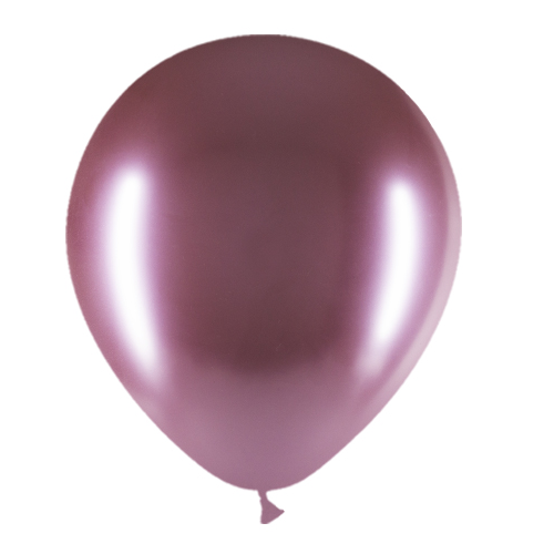 Roze Ballonnen Chroom 30cm 50st