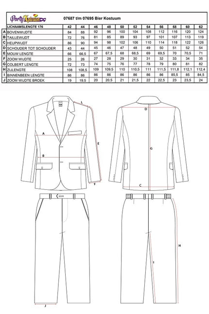 Bier Kostuum Heren