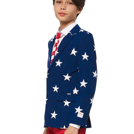 USA Stars Stripes Pak Jongen Tiener OppoSuits