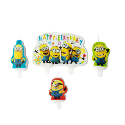 Minions Kaarsen 4st