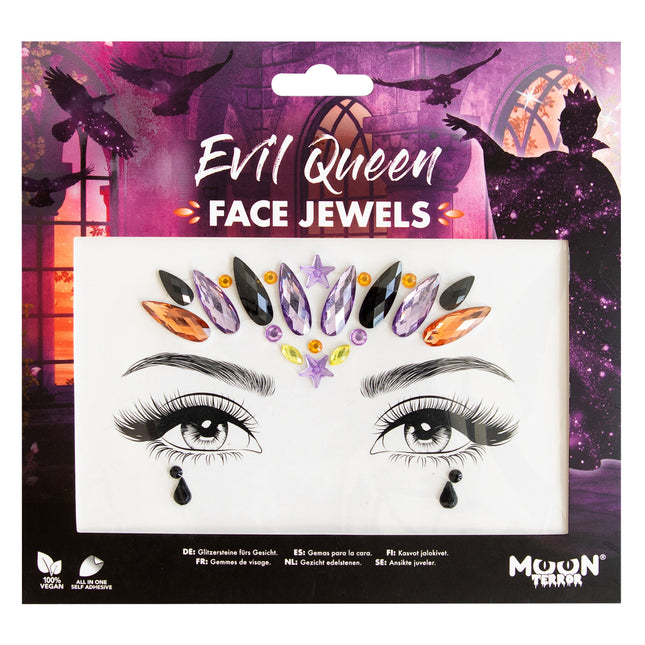 Moon Terror Halloween Face Jewels Evil Queen