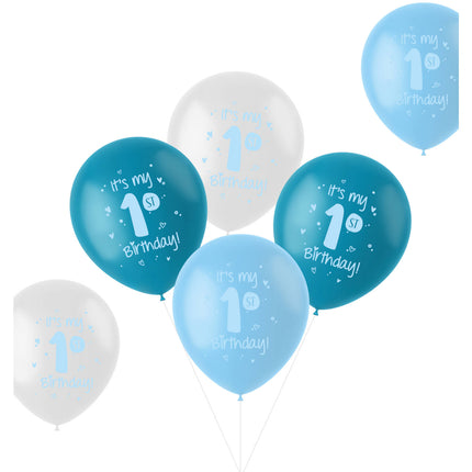 Ballonnen It'S My 1St Birthday Blauw 33cm 6st