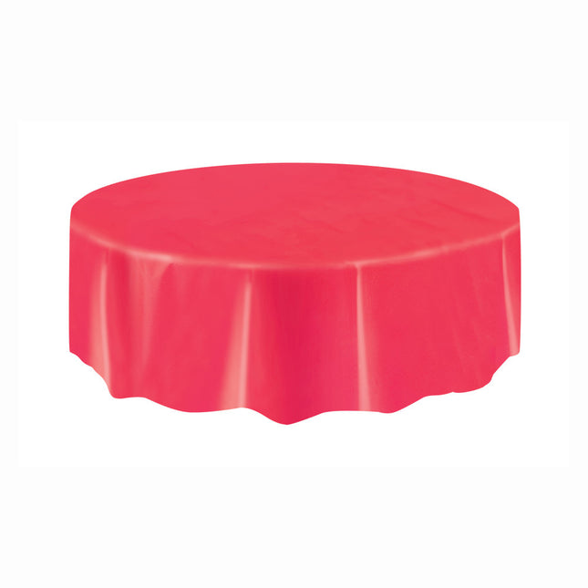 Rood Tafelkleed Rond 2,13m