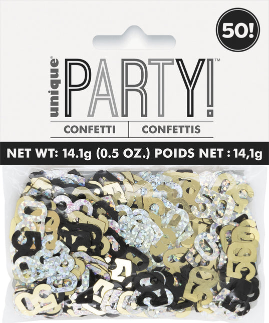 50 Jaar Confetti Zak 14gr