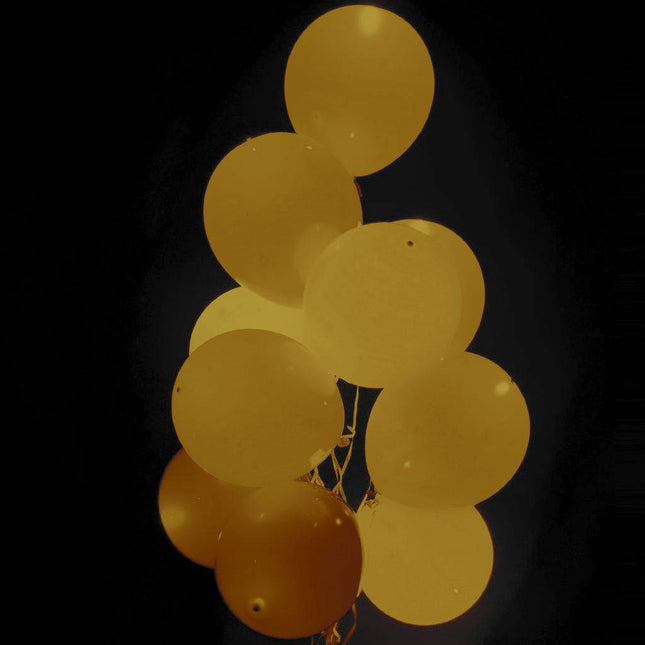 Gouden Led Ballonnen 30cm 5st