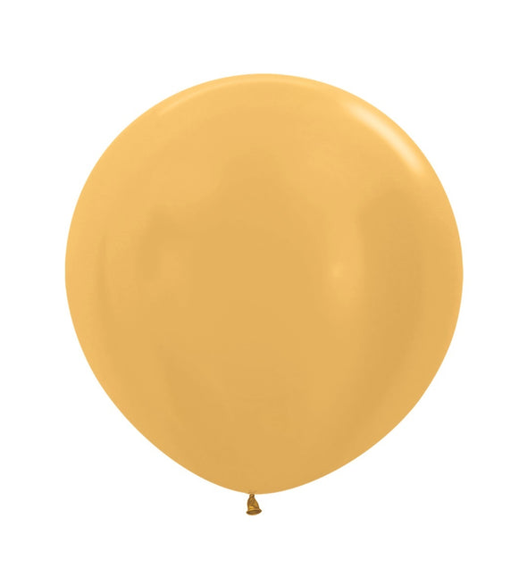 Ballonnen Metallic Gold 61cm 10st