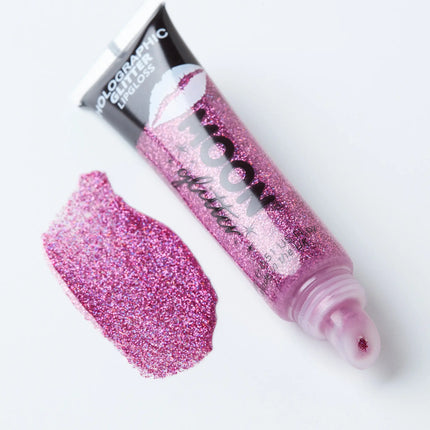 Moon Glitter Holographic Glitter Lipgloss Pink 15ml