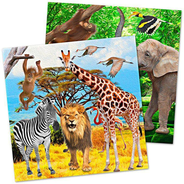 Dieren Servetten Safari 33cm 20st