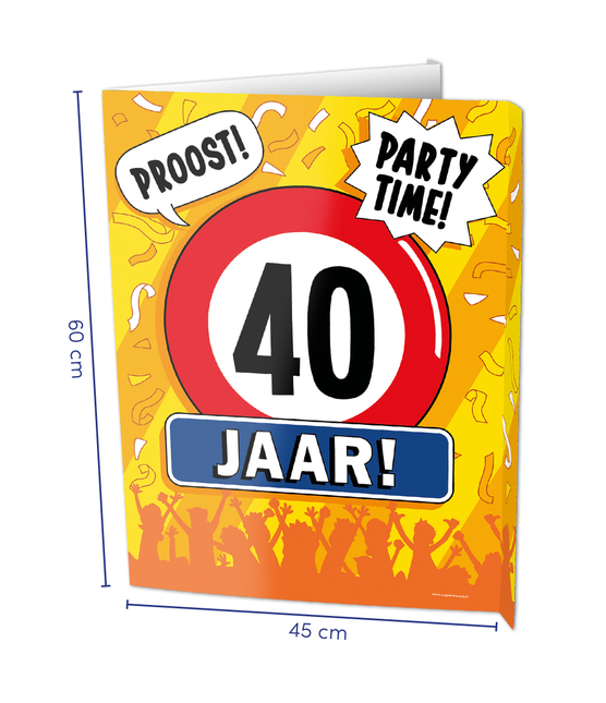 Raambord 40 jaar 60cm