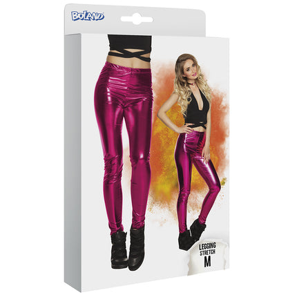 Roze Legging Metallic