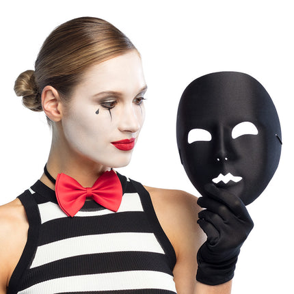 Zwarte Masker Mime