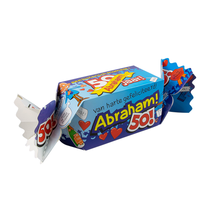 Geschenkdoosje Abraham 50 Jaar 26cm