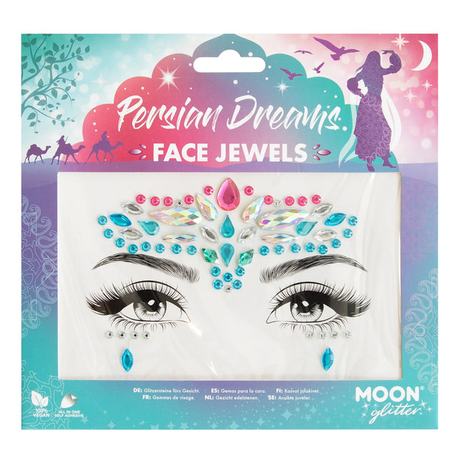 Moon Glitter Face Jewels Persian Dreams