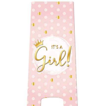 Warning Sign It'S A Girl 58cm