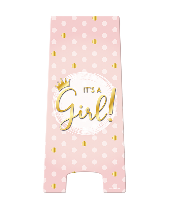 Warning Sign It'S A Girl 58cm