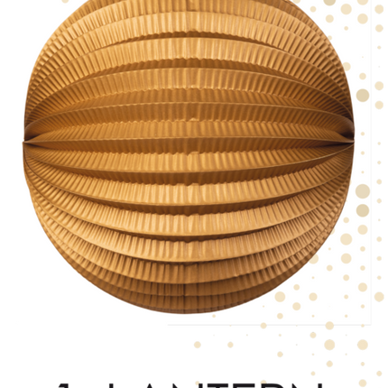 Gouden Lampion Metallic 25cm