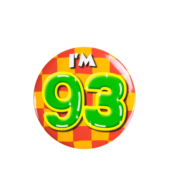 I'm 93 Button 93 Jaar 5,5cm