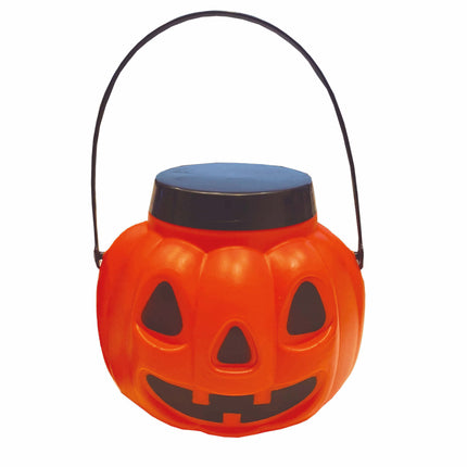 Halloween Snoep Emmer Pompoen Deksel 15cm