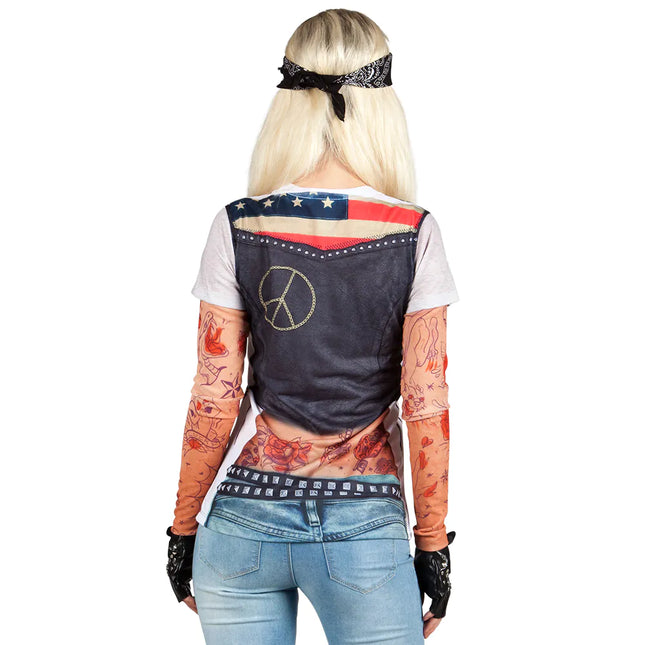 Biker Girl Shirt Dames