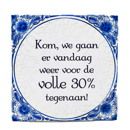 Delfts Blauw Tegel 30% 14,5cm