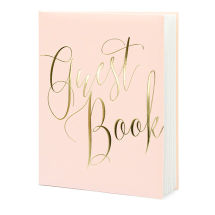 Gastenboek Roze 24,5cm