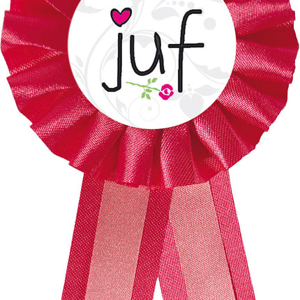 Rozet De Beste Juf 15cm