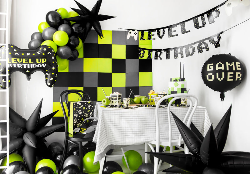 Gaming Party Banner Level Up Birthday 2,5m