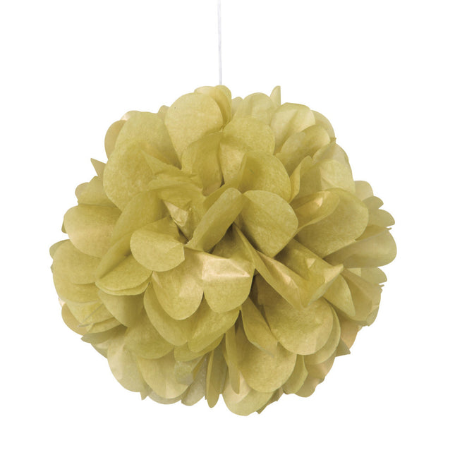 Pompon Goud 20cm 3st