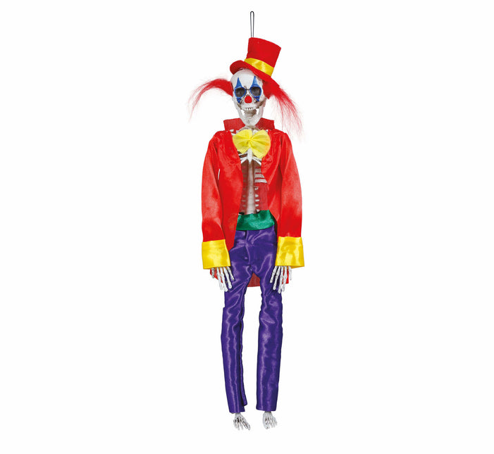 Halloween Hangdecoratie Clown Skelet 40cm