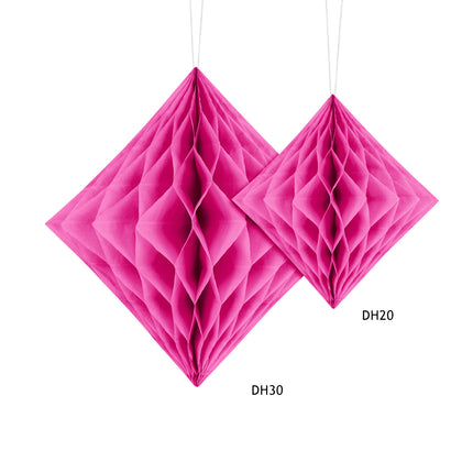 Honeycomb Diamant Fuchsia Vierkant 30cm