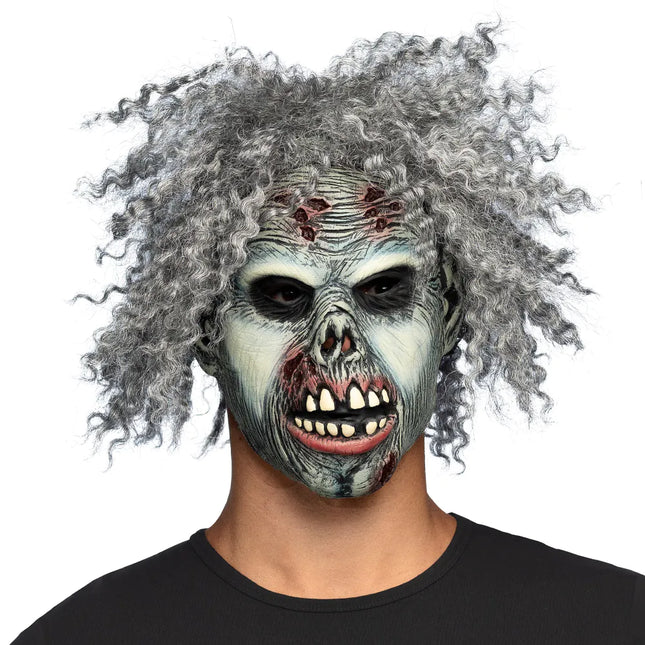 Halloween Masker Grijs Zombie