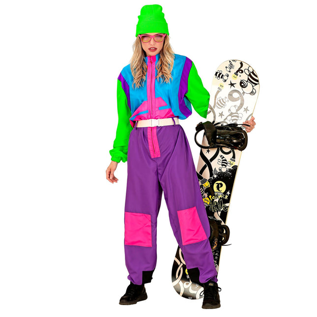 Neon 80s Skipak Snowboarder