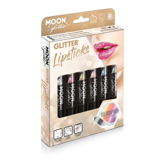 Moon Glitter Holographic Glitter Lipstick Green 4.2g