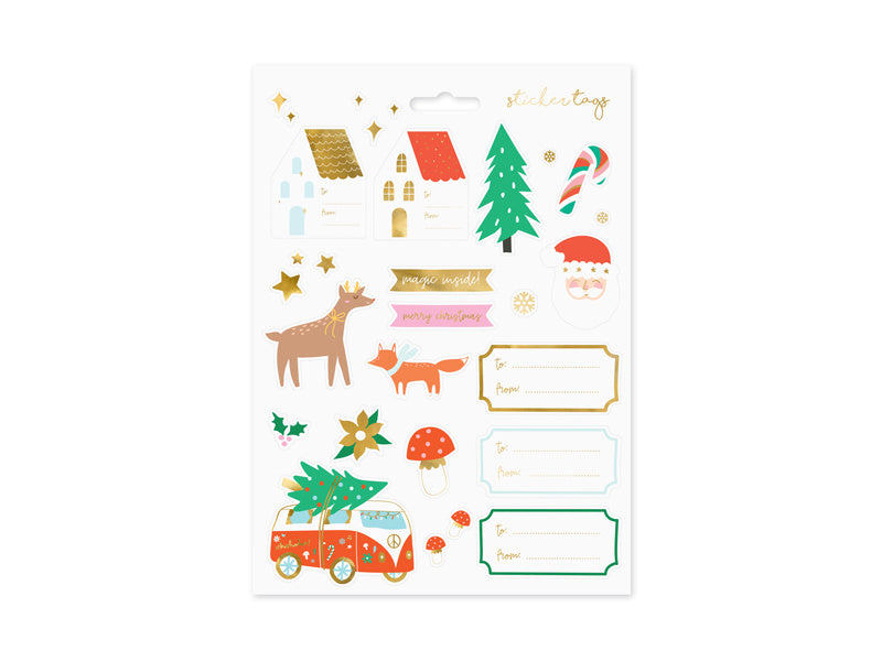 Cadeau Stickers Kerst