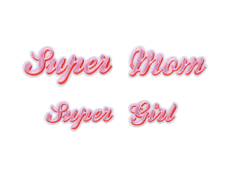 Strijk Embleem Supermom 2st