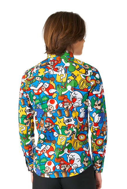 Super Mario Overhemd Jongen Tiener OppoSuits