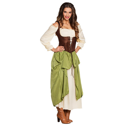 Dirndl Jurk Oktoberfest Dames Groen