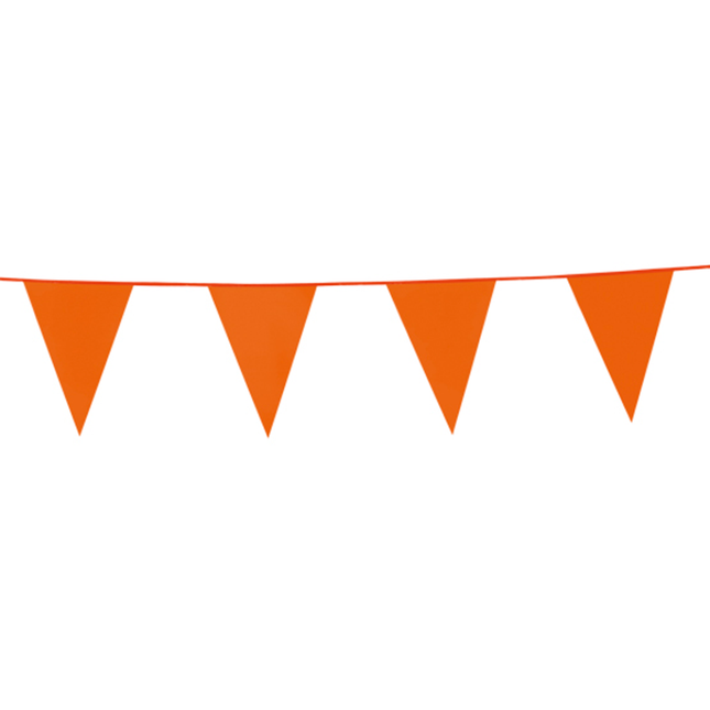 Oranje Slinger 30cm Vlaggen 10m